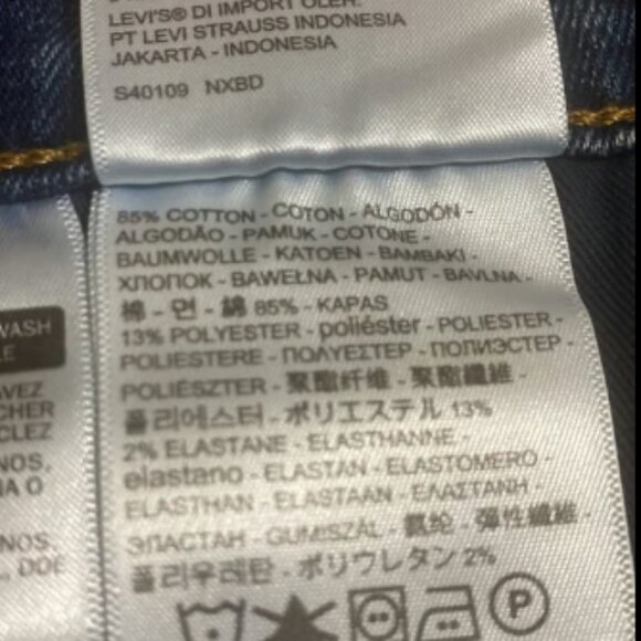 NWOT LEVI’S Men’s Workwear Fit Blue Denim Jeans Size 56x32 - Picture 9 of 10